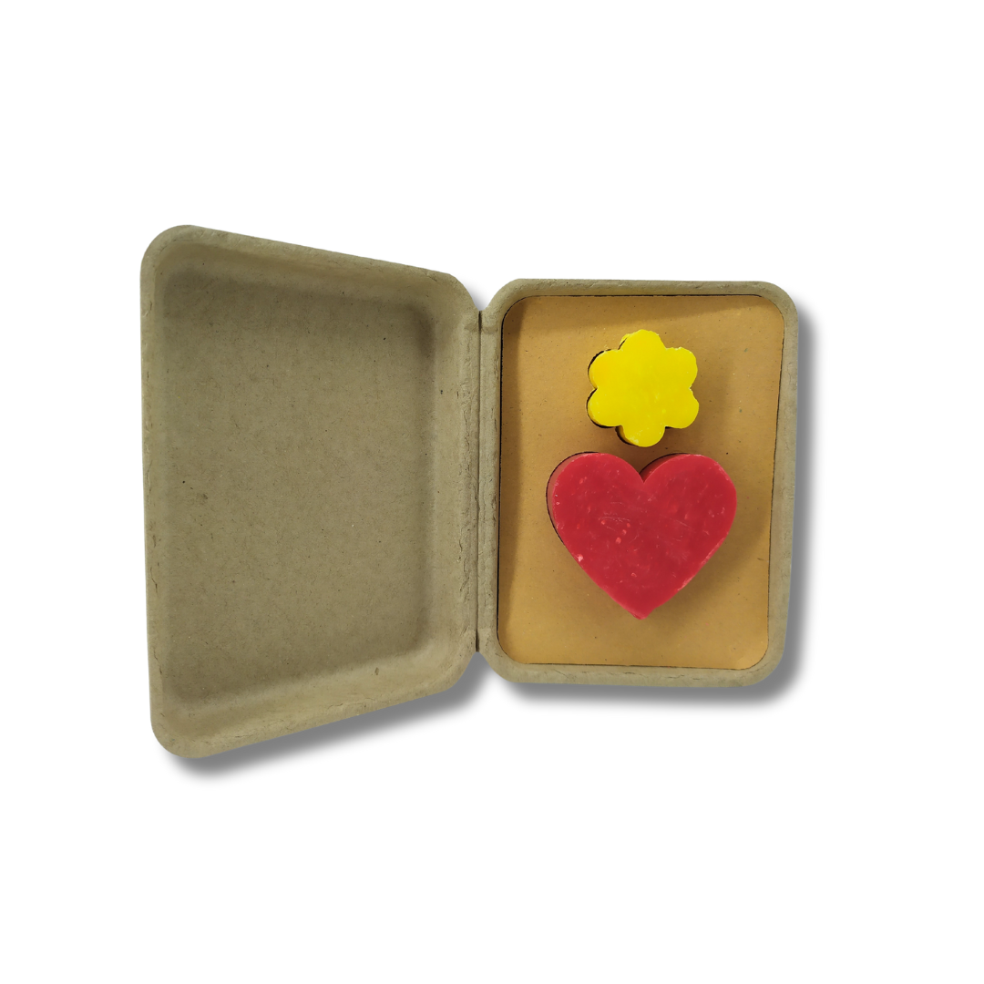 COFFRET CADEAU SAINT-VALENTIN : FLEUR ET COEUR