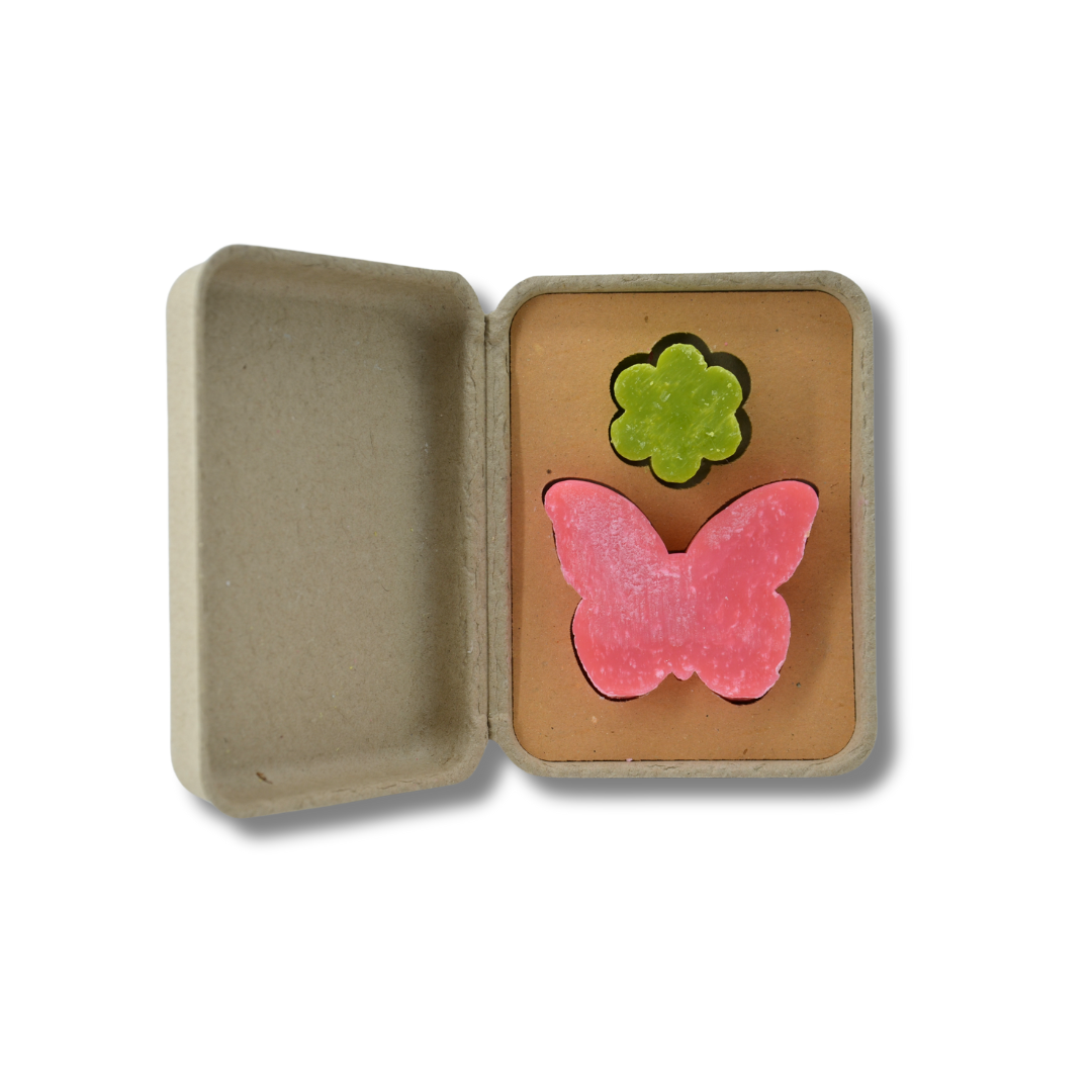 COFFRET CADEAU SAINT-VALENTIN : FLEUR ET PAPILLON