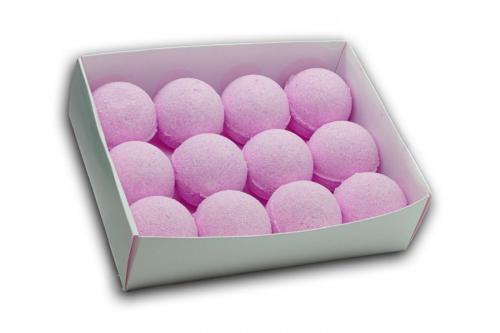 Lot de 12 bombes de bain - Orchidée noire
