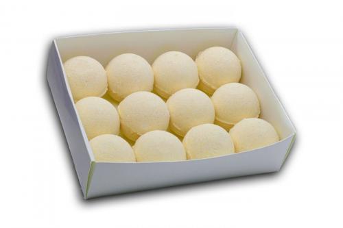 Lot de 12 bombes de bain - Yaourt et crème de riz