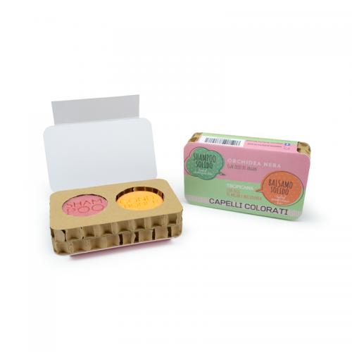 PACK COMBO SHAMPOING ET APRÈS-SHAMPOING SOLIDES POUR CHEVEUX COLORÉS