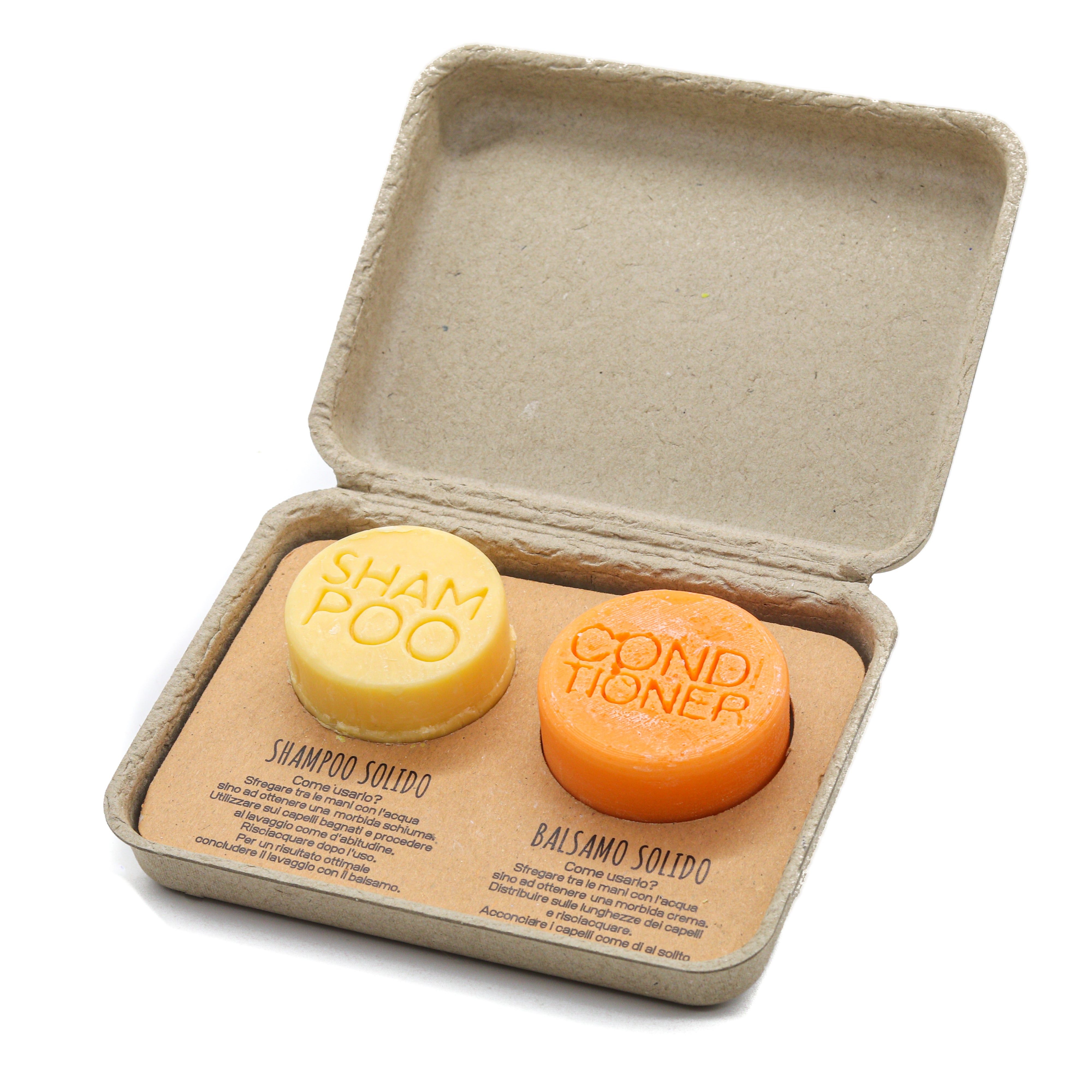 Pack Combo Shampoing et Après-shampoing Solides pour Cheveux Bouclés