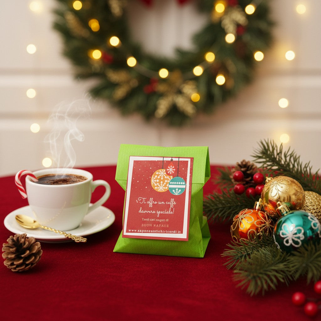 SAC CADEAU AVEC SAVON AU CAFÉ