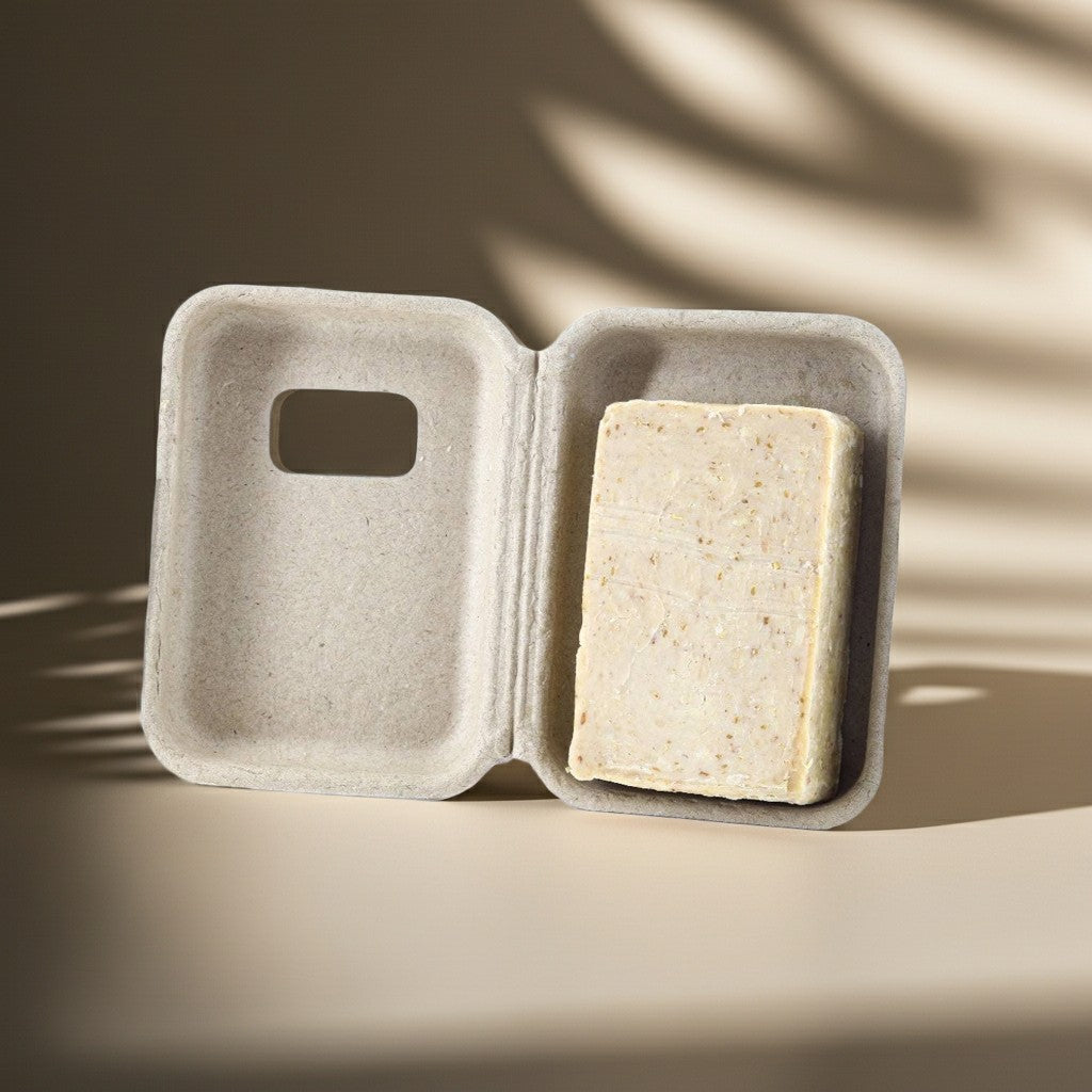 EMBALLAGE DE GOMMAGE AU SAVON AU SÉSAME EN CARTON RECYCLÉ