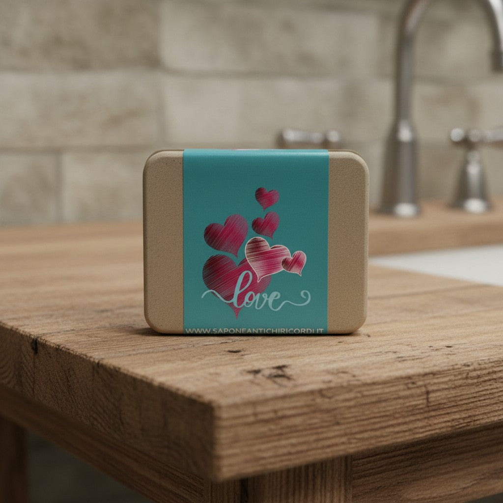 VALENTINE'S DAY GIFT SET: "MAN" SOLID SHAMPOO + ARTISAN SOAP - SANDALWOOD