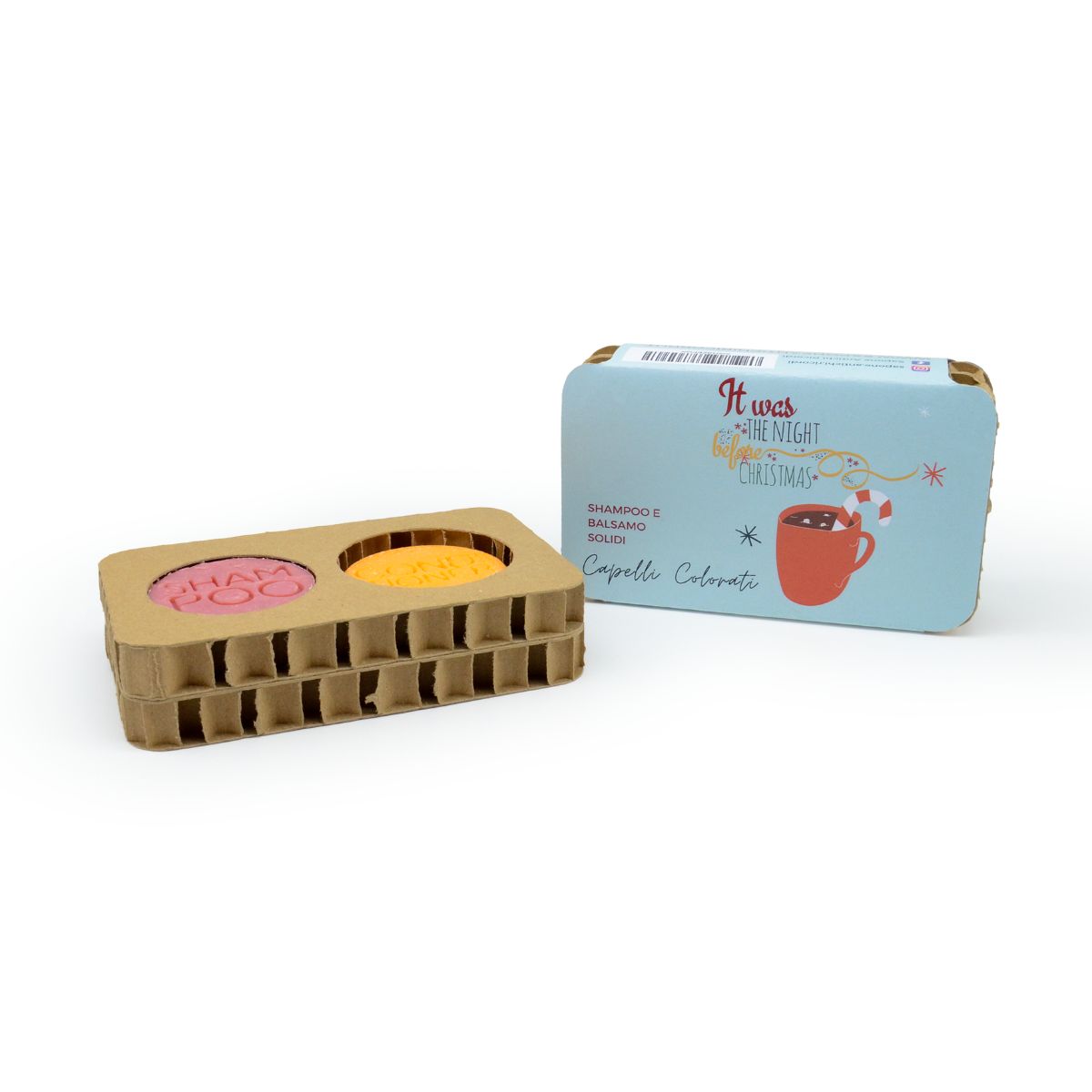 CONFEZIONE NATALIZIA SHAMPOO SOLIDO CAPELLI COLORATI + BALSAMO SOLIDO CAPELLI COLORATI