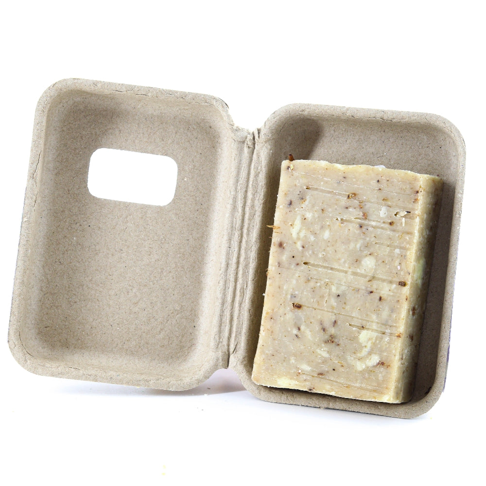IDÉE CADEAU DE PÂQUES : SAVON À LA LAVANDE EN CARTON RECYCLÉ