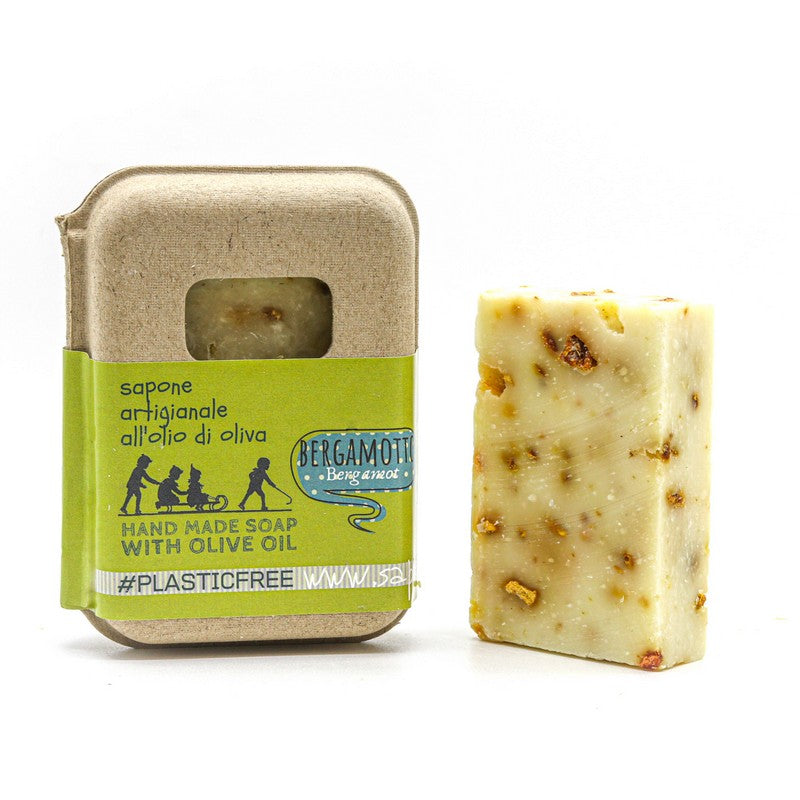 EMBALLAGE DE SAVON À LA BERGAMOTE EN CARTON RECYCLÉ