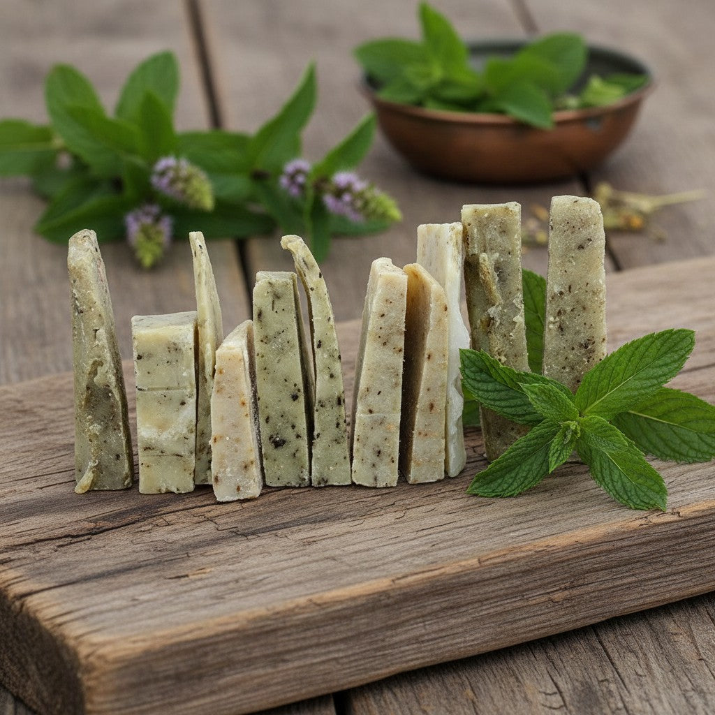 BOUTURES DE SAVON À LA MENTHE POIVRÉE