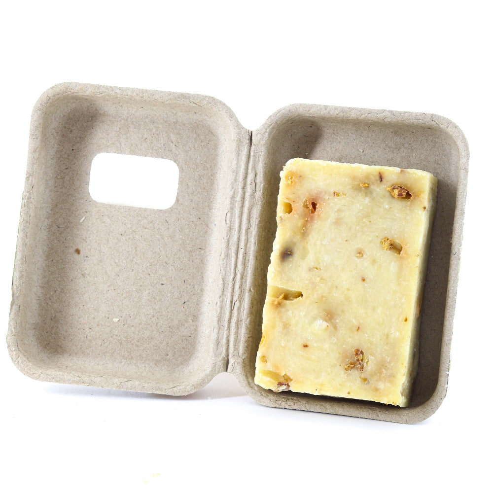 EMBALLAGE DE SAVON À LA BERGAMOTE EN CARTON RECYCLÉ