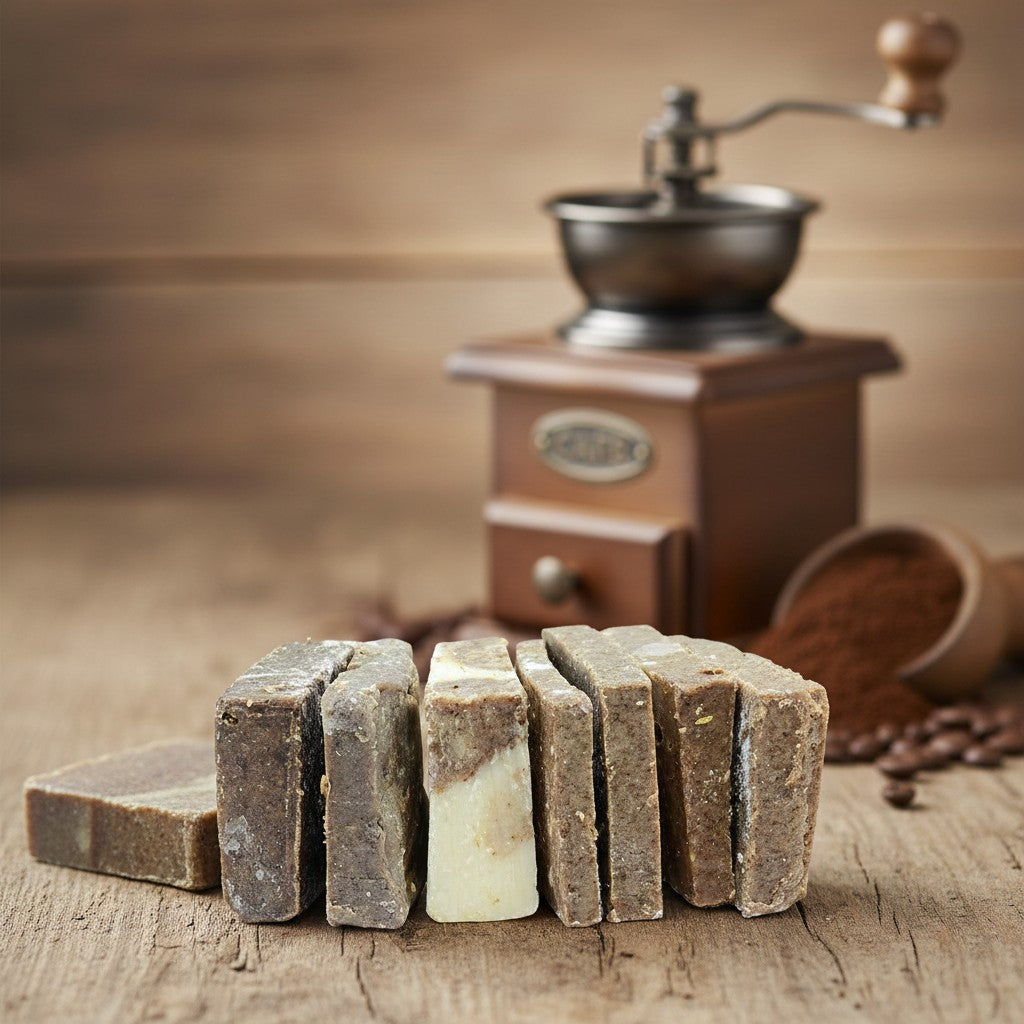 Gommage corporel au savon au café