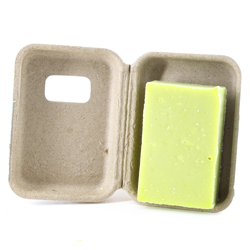 SAPONE DI NATALE AL MUSCHIO BIANCO IN PACK PACKAGING IN CARTONE RICICLATO