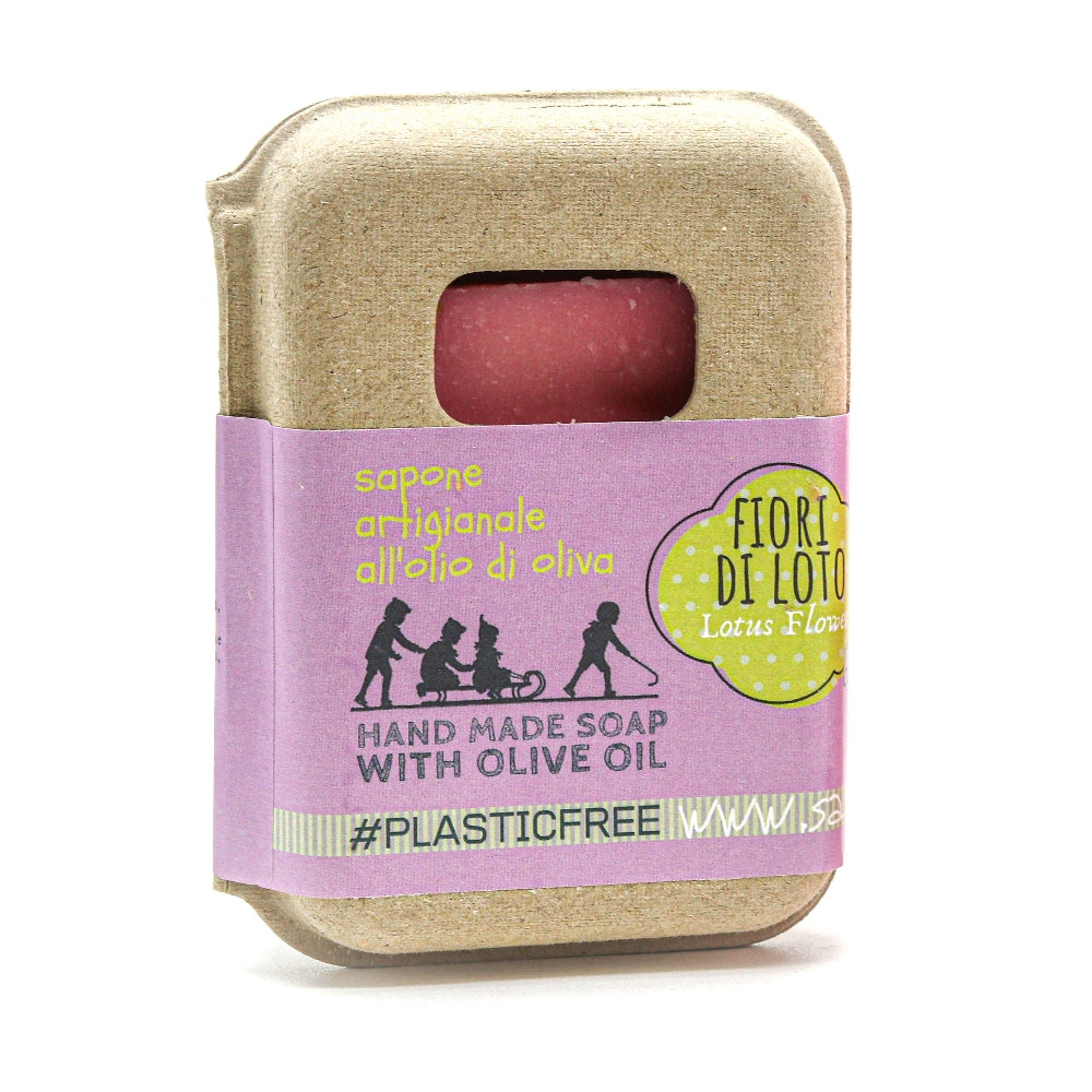EMBALLAGE DE SAVON À LA FLEUR DE LOTUS EN CARTON RECYCLÉ
