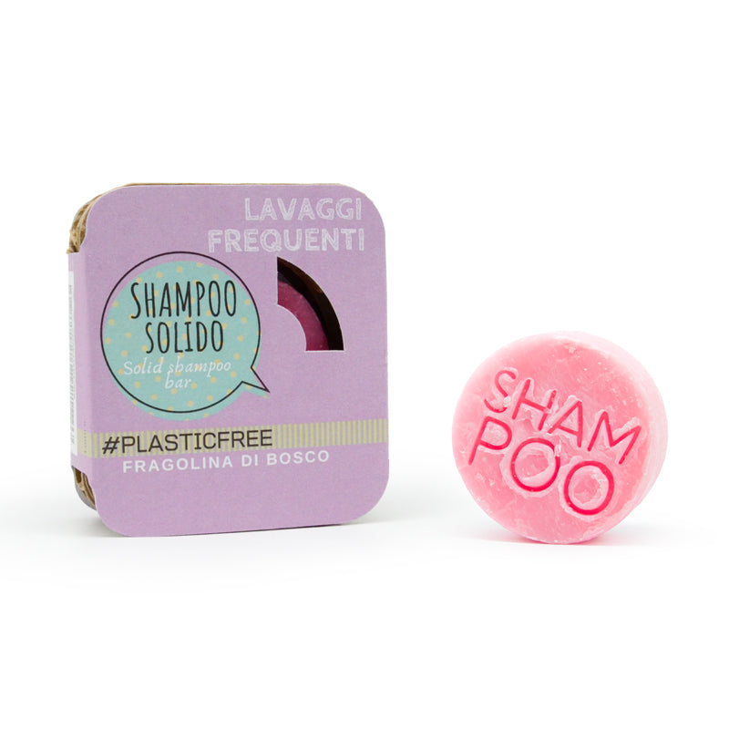 SHAMPOING SOLIDE À LA FRAISE - Alvéolaire