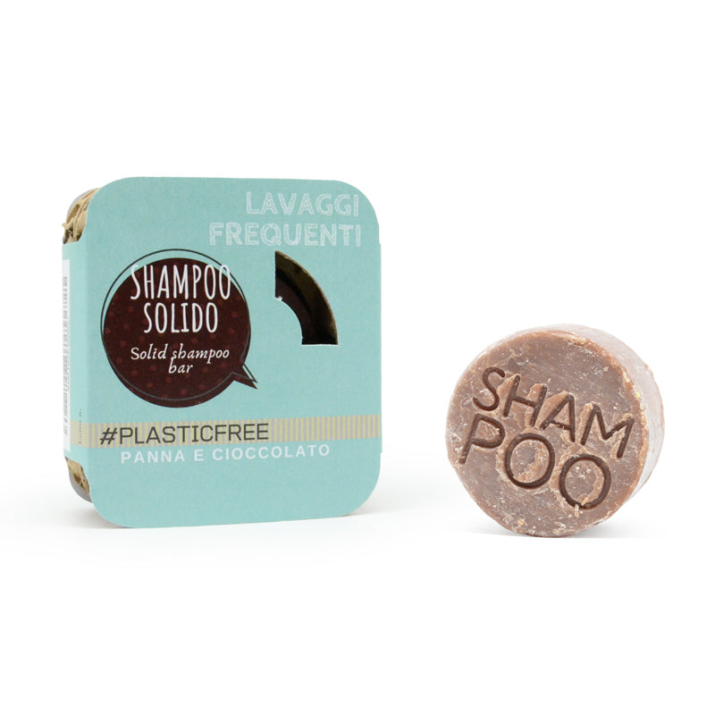 SOLID CREAM AND CHOCOLATE SHAMPOO - Alveolare