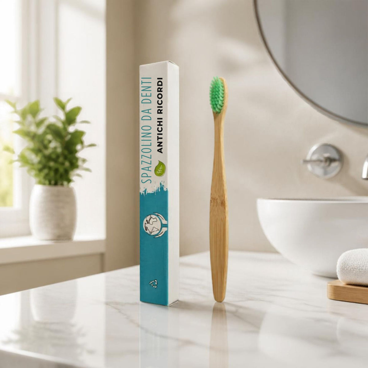 Green Bamboo Adult Toothbrush