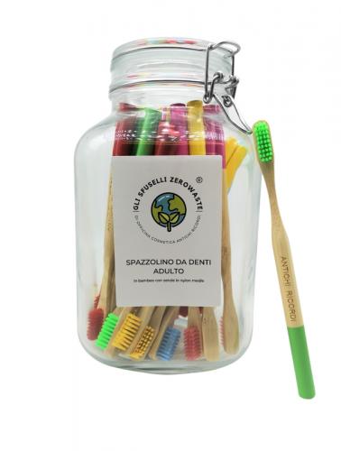 EXPO Gli Sfuselli® - SPAZZOLINO DA DENTI IN BAMBOO - ADULTI