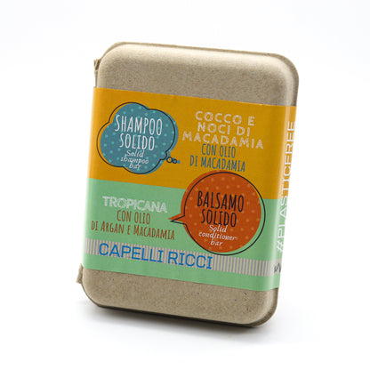 Pack Combo Shampoing et Après-shampoing Solides pour Cheveux Bouclés