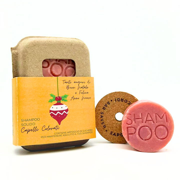 SHAMPOO SOLIDO DI NATALE PER CAPELLI COLORATI ALL' ORCHIDEA NERA