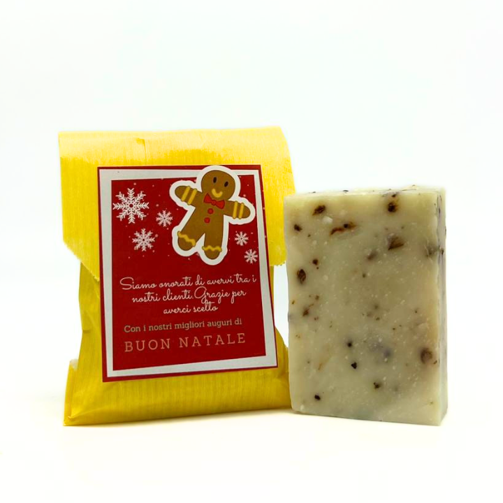 SACCHETTINO REGALO CON SAPONETTA FRAGRANZA ASSORTITA - grazie per averci scelto