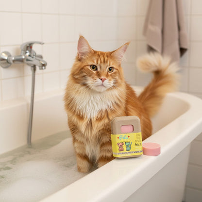 Shampoing solide pour chiens et chats à l'huile de rose et de neem