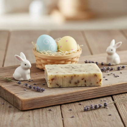 IDÉE CADEAU DE PÂQUES : SAVON À LA LAVANDE EN CARTON RECYCLÉ