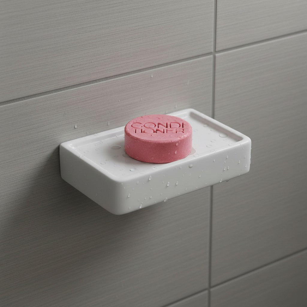 APRÈS-SHAMPOING SOLIDE POUR CHEVEUX LISSES ET FINS À LA FLEUR DE LILAS Gli Sfuselli® ZÉRO DÉCHET