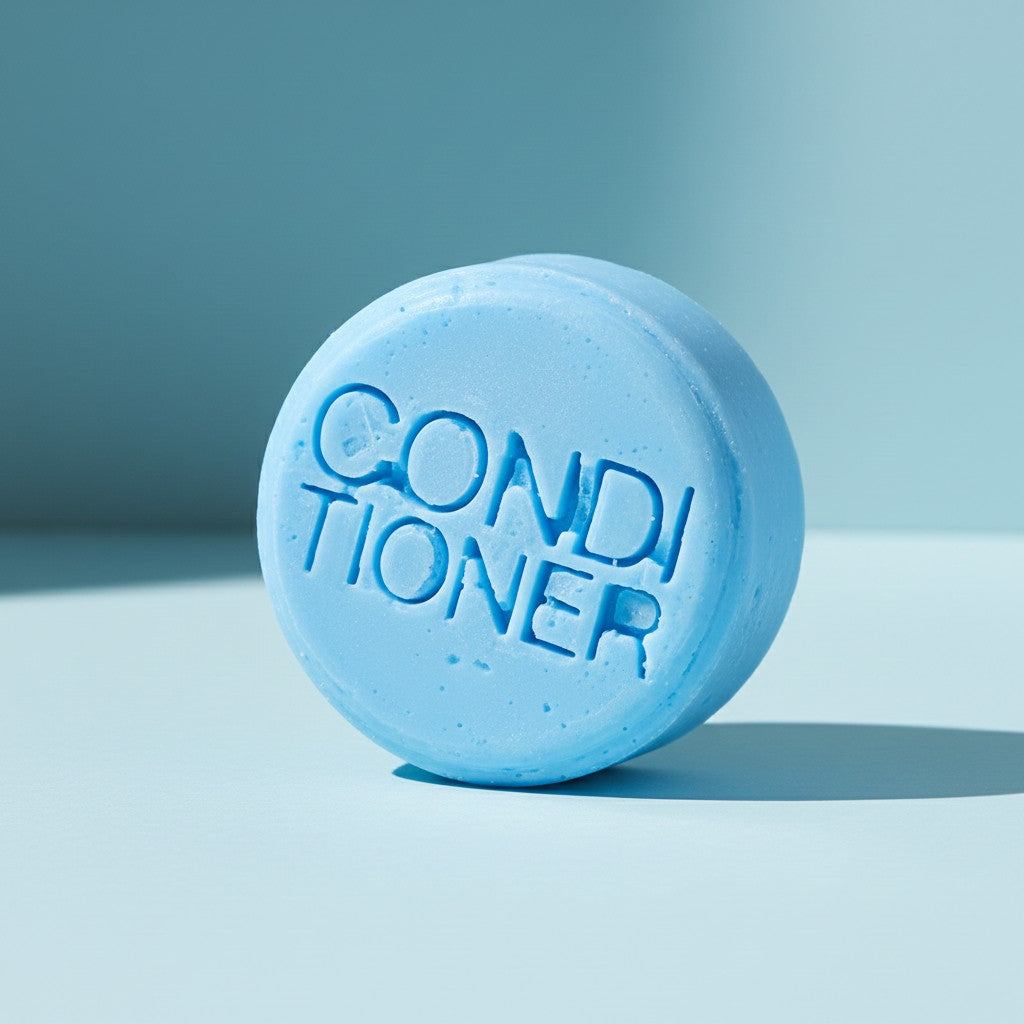 Après-shampoing solide pour cheveux afro ou bouclés poreux avec bois de cèdre et liège