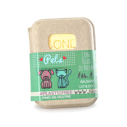 BALSAMO SOLIDO CANI E GATTI AL PINO SILVESTRE CON OLIO DI NEEM