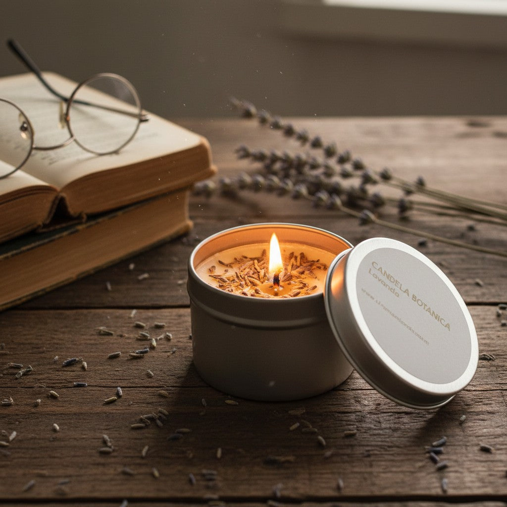 BOUGIE BOTANIQUE À LA LAVANDE