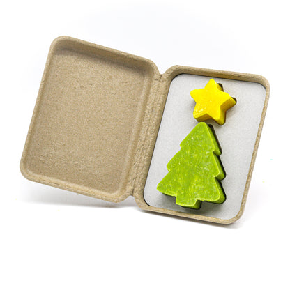 CHRISTMAS PACKAGE: WITH PINE AND STAR SOAP FRAGRANCE OF BLACK TEA, BERGAMOT AND SANDALWOOD