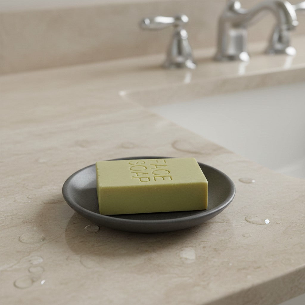 LATTE DETERGENTE VISO SOLIDO PELLI IMPURE ALLO ZOLFO - Da 50 g  Packaging in cartoncino riciclabile