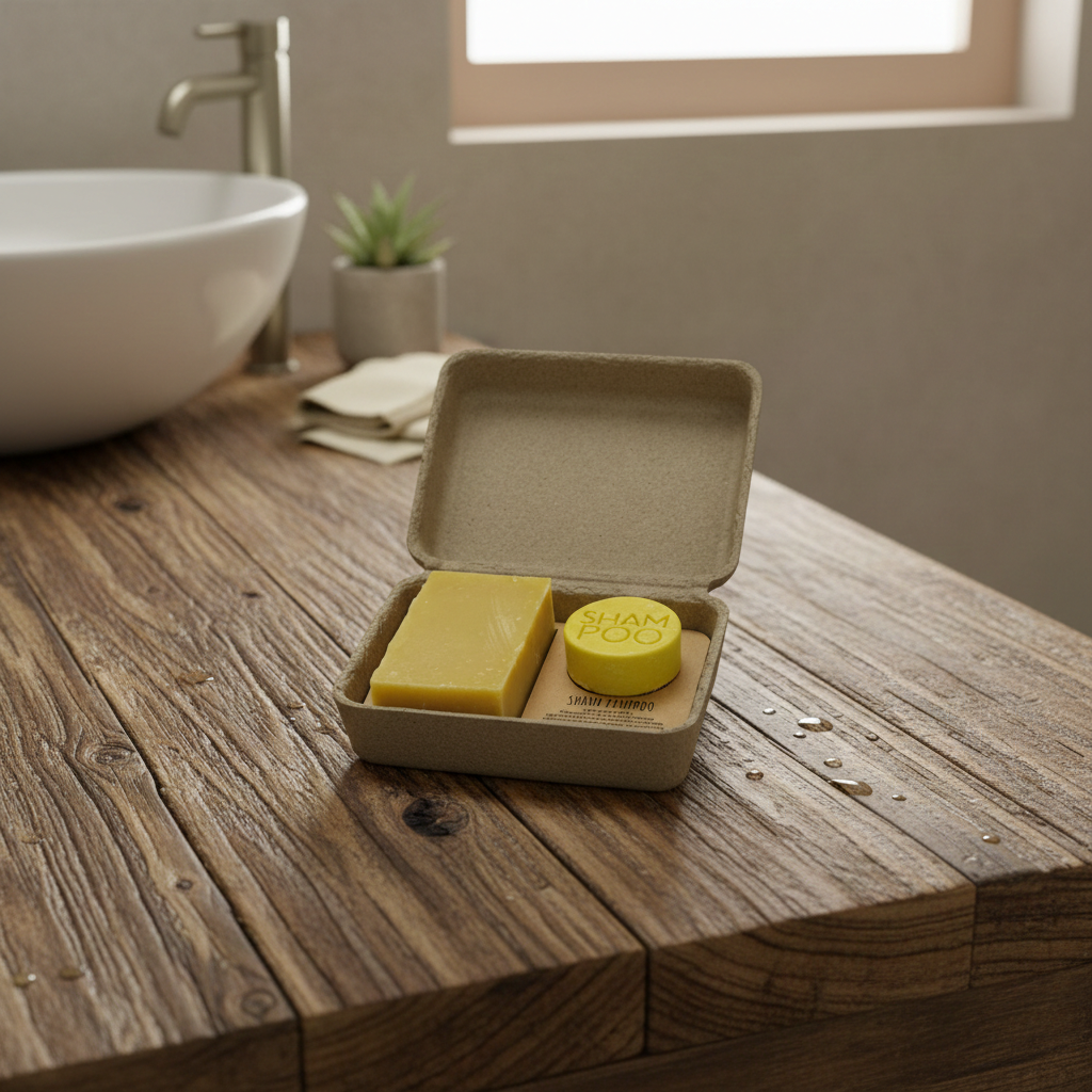 VALENTINE'S DAY GIFT SET: "MAN" SOLID SHAMPOO + ARTISAN SOAP - SANDALWOOD