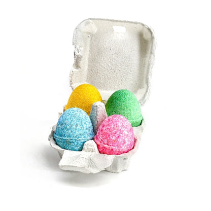 GIFT PACK OF 4 EGG BATH BOMBS FOR CHRISTMAS AND EPIPHANY