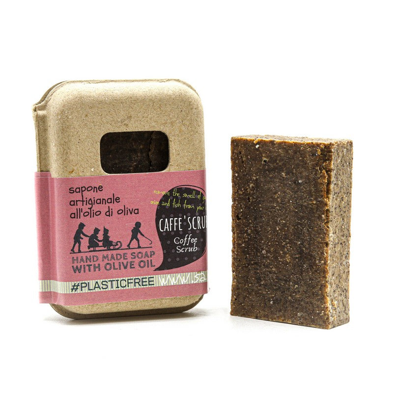 COFFEE SOAP SCRUB PACKAGING IN RECYCLED CARDBOARD