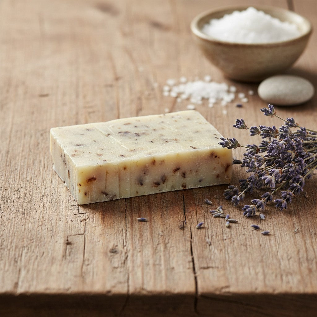 EMBALLAGE DE SAVON À LA LAVANDE EN CARTON RECYCLÉ