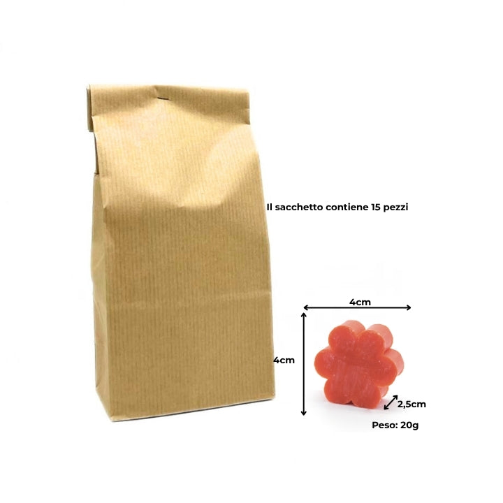 15 FORME DI SAPONE ROSA ROSSA