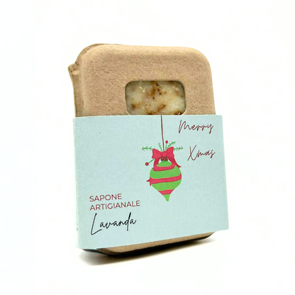 Christmas Lavender Soap in Recycled Cardboard Packaging
