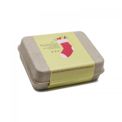 PACK SAVON DE NOËL : MÉLISSE, VANILLE, TALC, MUSC BLANC