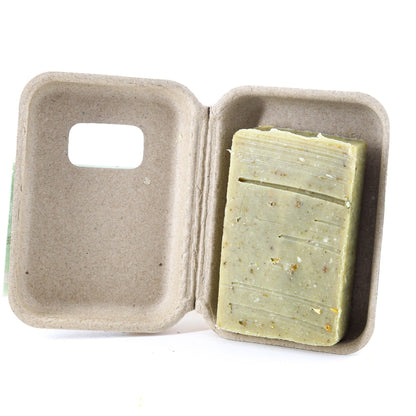 EMBALLAGE DE SAVON À L'ARBRE À THÉ EN CARTON RECYCLÉ