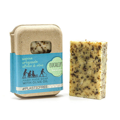 EMBALLAGE DE SAVON À L'EUCALYPTUS EN CARTON RECYCLÉ