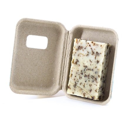 EMBALLAGE DE SAVON À L'EUCALYPTUS EN CARTON RECYCLÉ