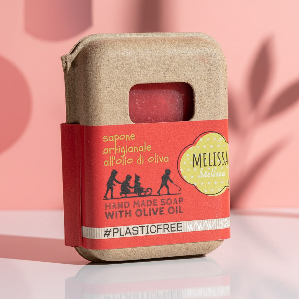 EMBALLAGE DU SAVON MELISSA EN CARTON RECYCLÉ