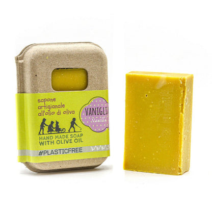 VANILLA SOAP PACKAGING IN RECYCLED CARDBOARD