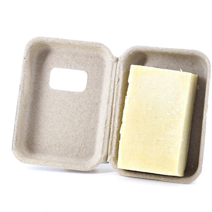 Emballage de savon en bois de cèdre fabriqué à partir de carton recyclé