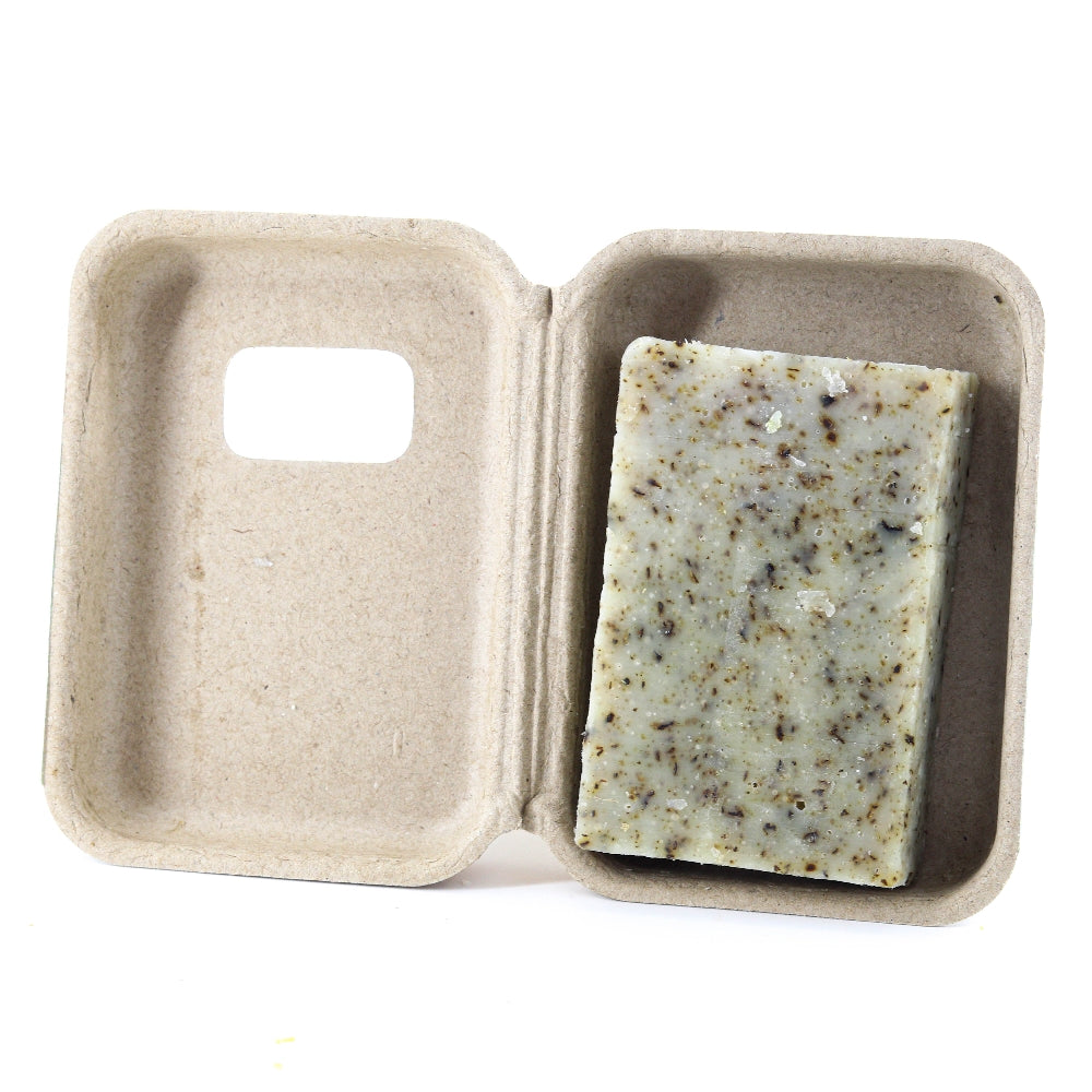 EMBALLAGE DE SAVON À LA MENTHE POIVRÉE EN CARTON RECYCLÉ