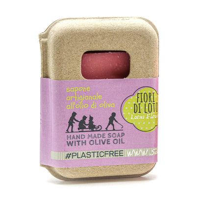 EMBALLAGE DE SAVON À LA FLEUR DE LOTUS EN CARTON RECYCLÉ