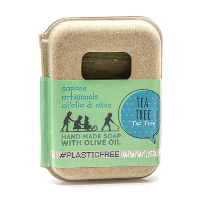 EMBALLAGE DE SAVON À L'ARBRE À THÉ EN CARTON RECYCLÉ