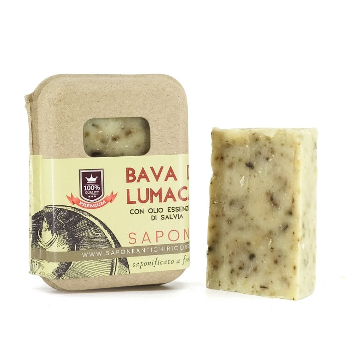 SAVON À LA BAVE D'ESCARGOT EMBALLAGE EN CARTON RECYCLÉ