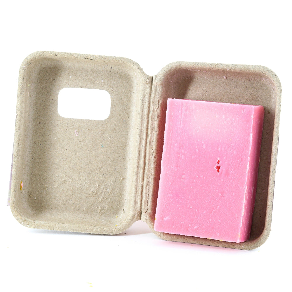 EMBALLAGE DE SAVON À LA FLEUR DE LOTUS EN CARTON RECYCLÉ